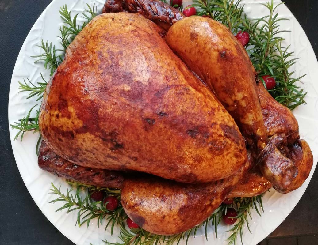 Christmas Turkey Styled On A Plate